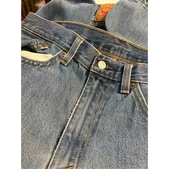 Levi’s 505 Men Slim Straight Fit Light Wash Denim Blue Jean 36Wx29L 4 Pairs